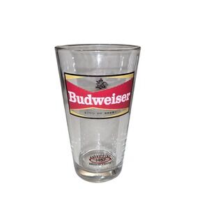 Vintage Budweiser King of Beers Bud Retro 1957 Libbey Glass Tumbler Pint Stein